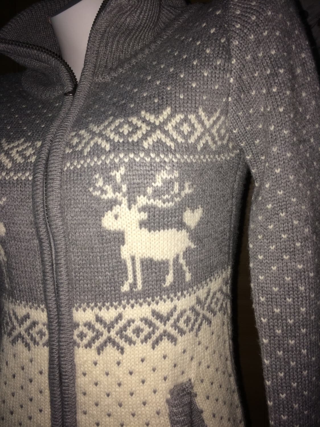 노르딕 도트 땡땡이 니트 투웨이 집업 원피스 상품이미지5