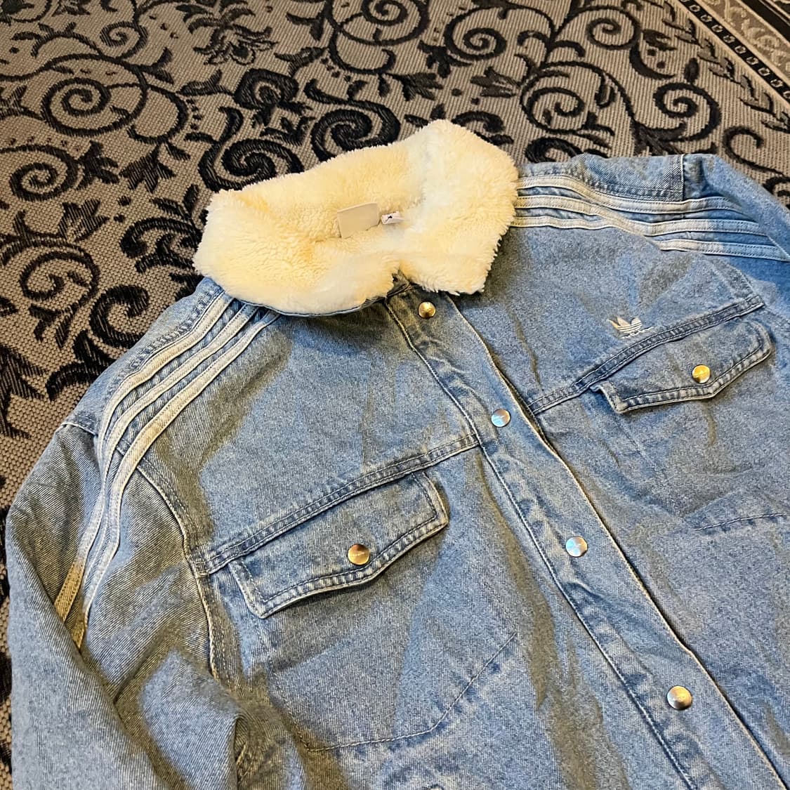 XL 아디다스 쉐르파 데님 자켓/W2452 상품이미지3
