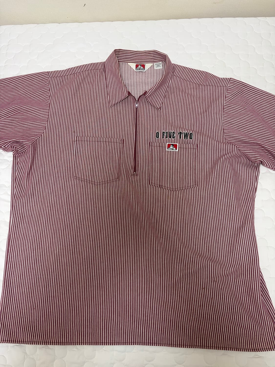 USA 빈티지 벤데이비스 스트라이프 워크 셔츠 상품이미지1