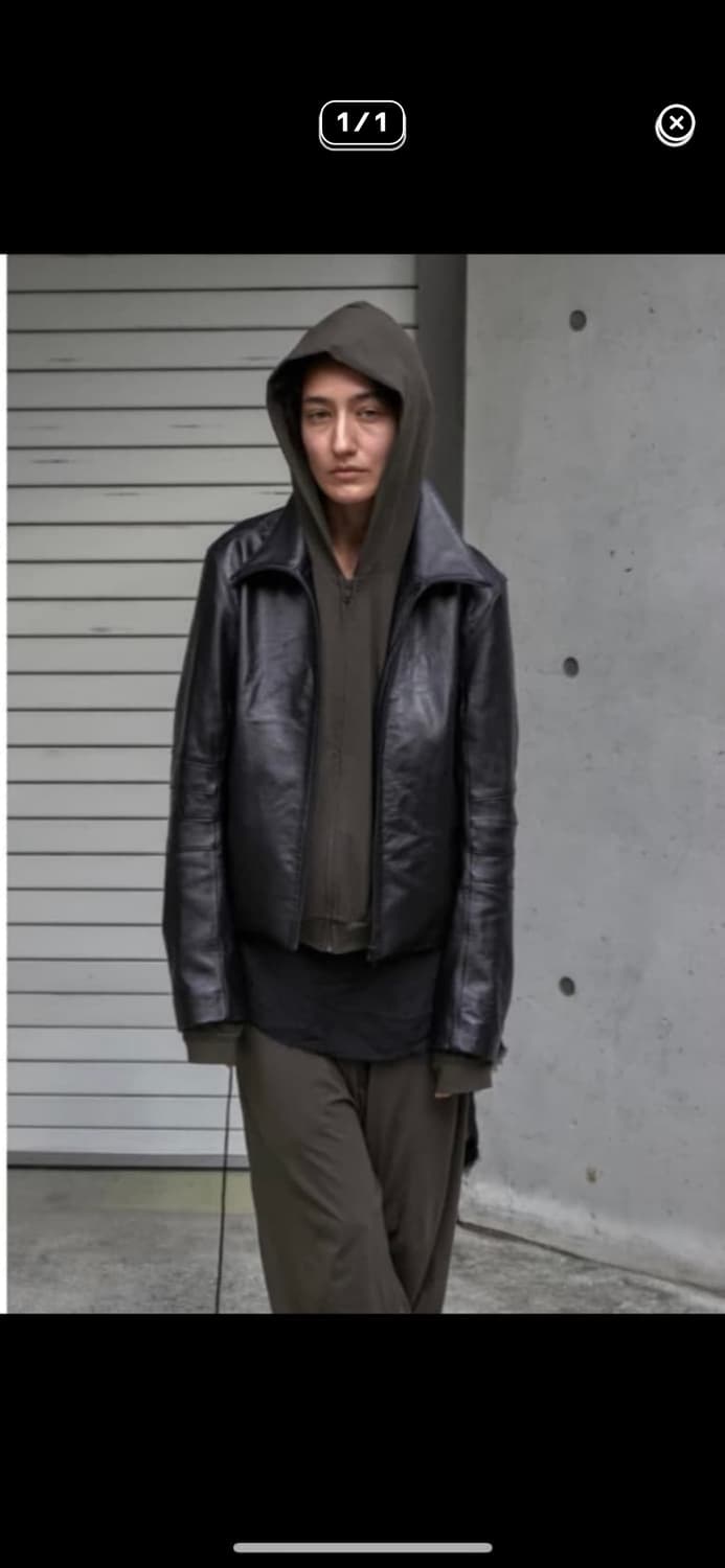 머듈 014 레더자켓 블랙 2사이즈 구매 상품이미지1