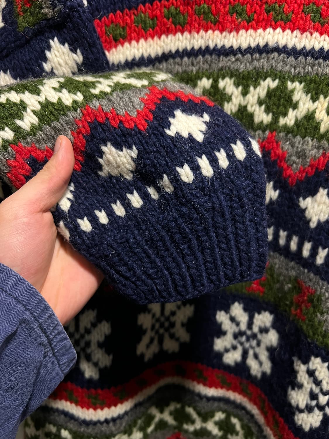 [M]90's 핸드메이드 에콰도르 울 스웨터 상품이미지4