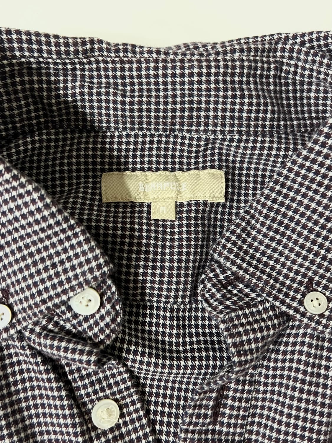 M) 빈폴 체크 기모 셔츠 상품이미지4