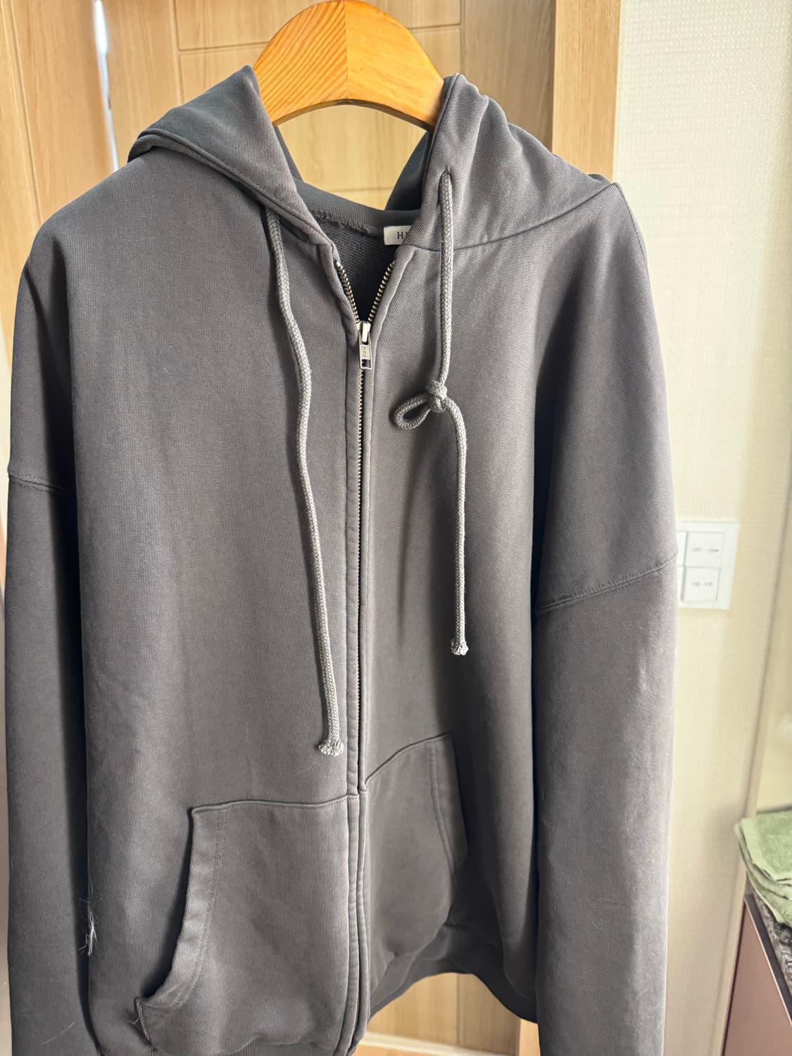 폴리테루 휴먼인덱스 루즈드 집업 브라운 차콜 3 상품이미지2