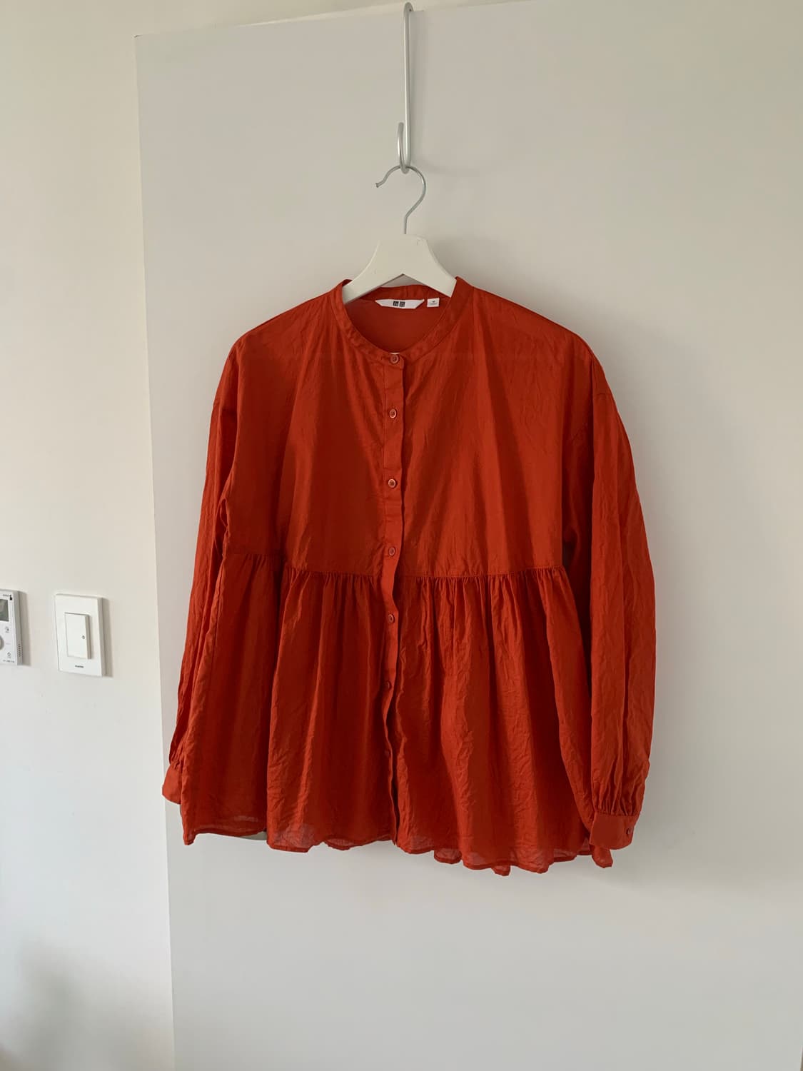 UNIQLO 오렌지 블라우스 상품이미지1