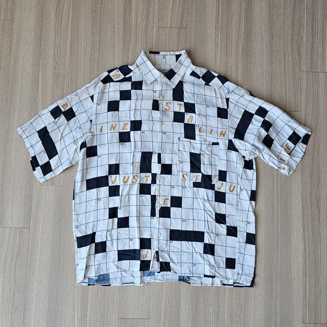 100 L)bellows brut le garage 반팔셔츠 유럽 80s 상품이미지1