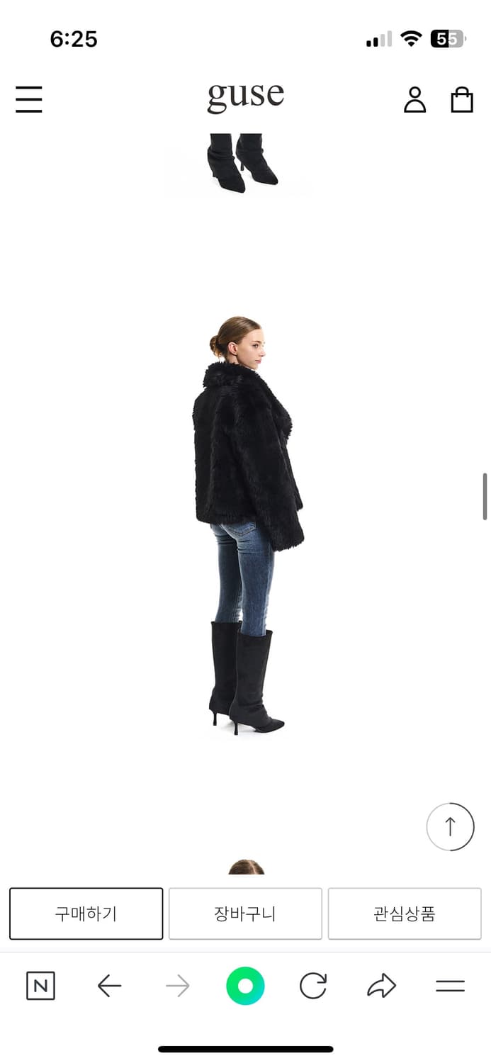 구즈 페이크퍼 15 블랙 상품이미지3