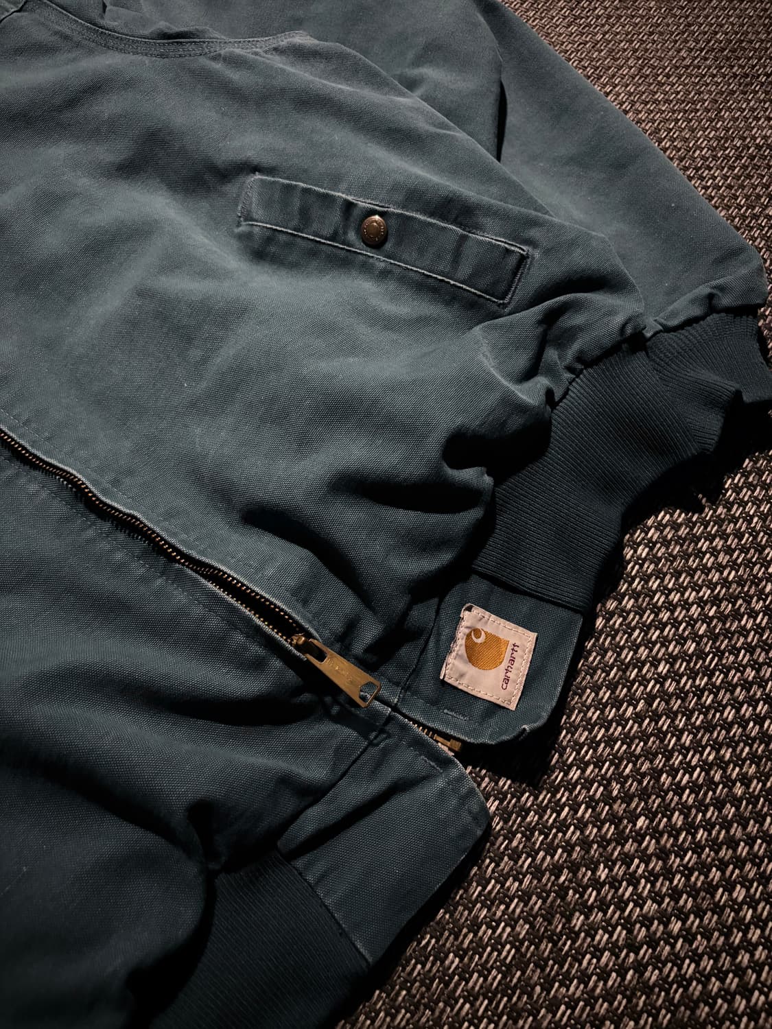 90s 칼하트 아즈텍 산타페 JS1155 TEAL BLUE L USA 상품이미지5