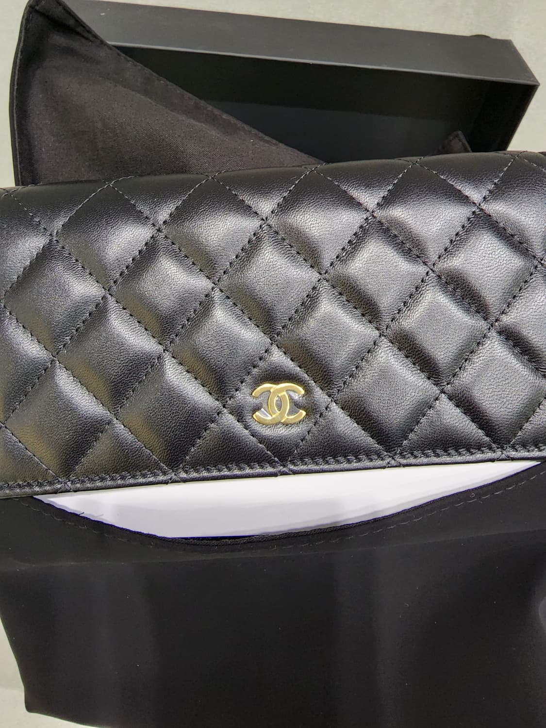 샤넬 WOC 램스킨 금장 2023.04구매 새제품 상품이미지5