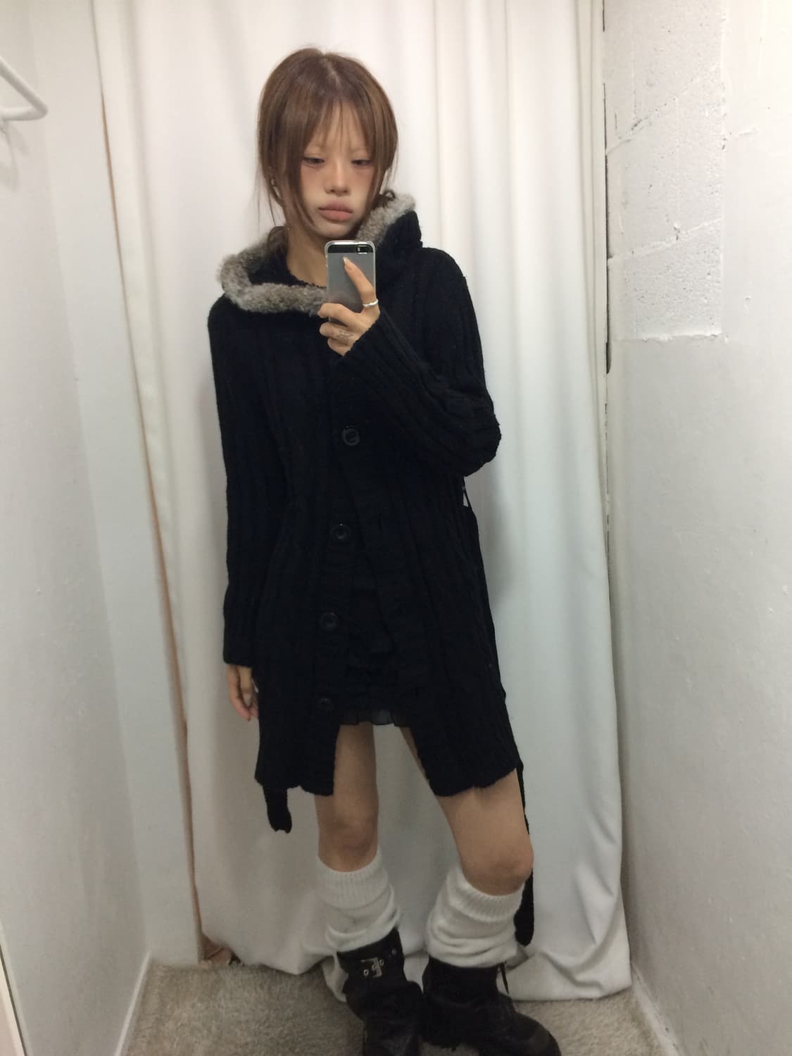 🖤퍼 후드 가디건 코디🖤 상품이미지2