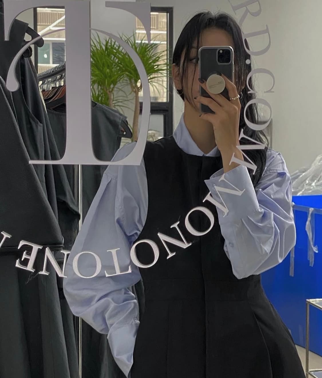 트리밍버드 베이직셔츠 스카이블루 상품이미지7