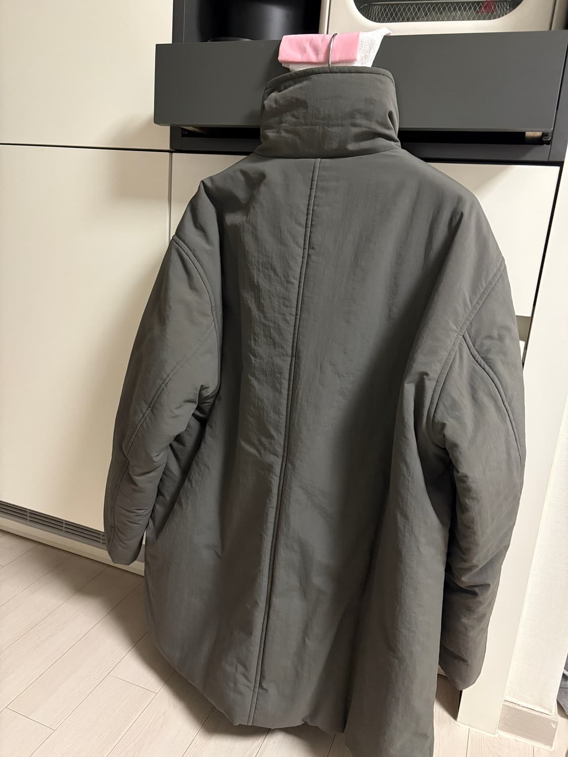 언더스탠딩 하이넥 패딩 자켓 (카키) 상품이미지9