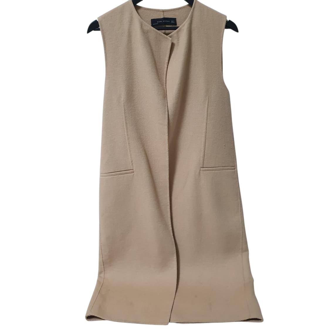 Zara 자라 핸드메이드 울 코트 베스트 상품이미지1