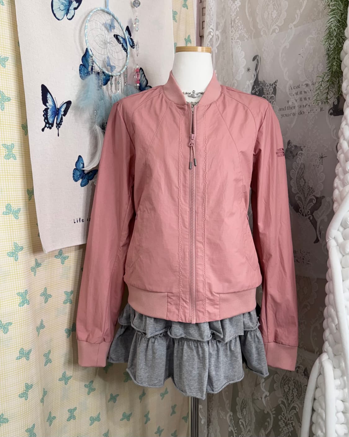 노스페이스 핑크 자켓 상품이미지2