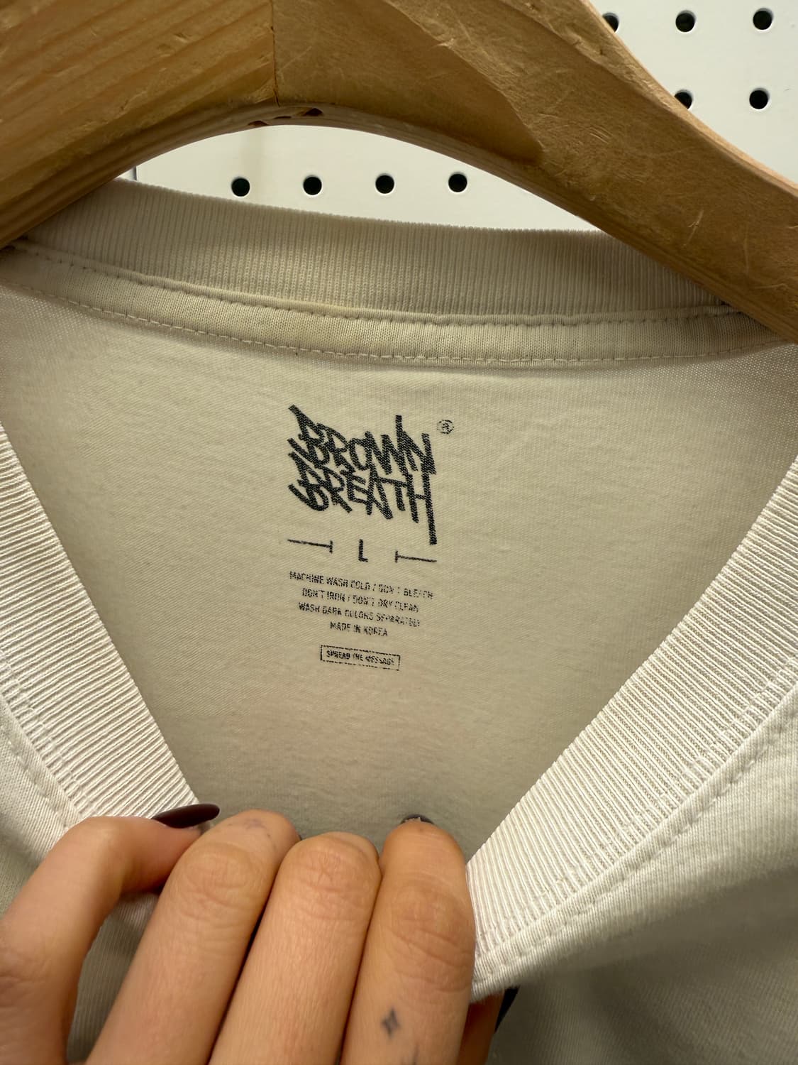 브라운브레스 백로고 반팔 티셔츠 U1216 상품이미지5