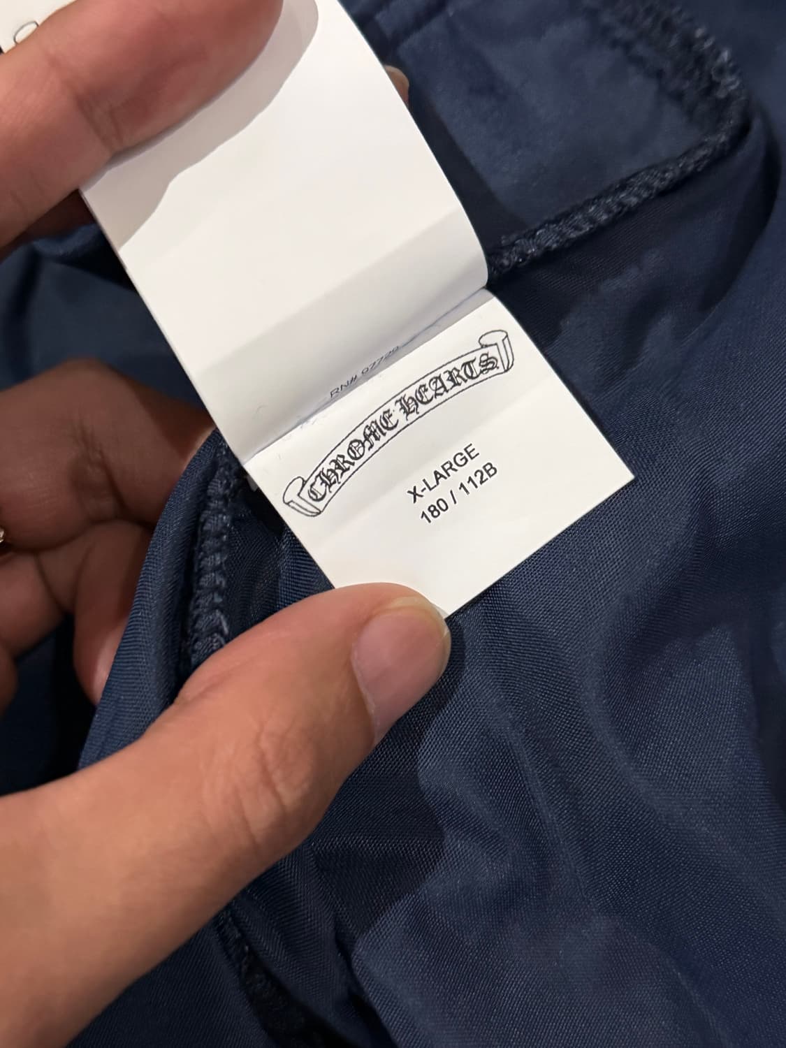 크롬하츠 벨벳 집업 (네이비)XL 상품이미지3