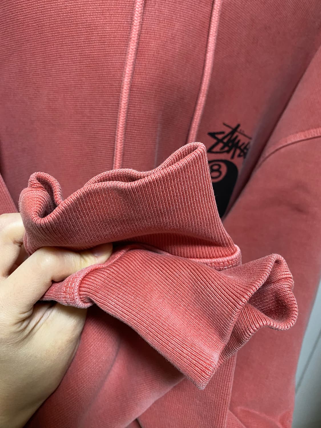 스투시 8볼 후드 피그먼트 구아바컬러 상품이미지9