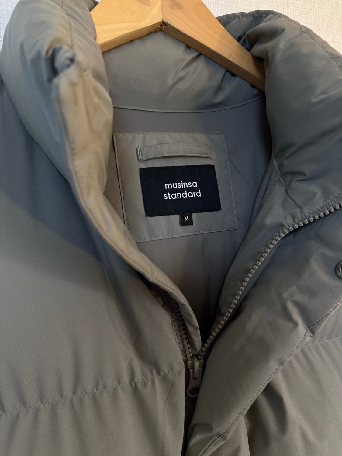 [M]무신사 스탠다드 숏패딩 점퍼 그레이 상품이미지4