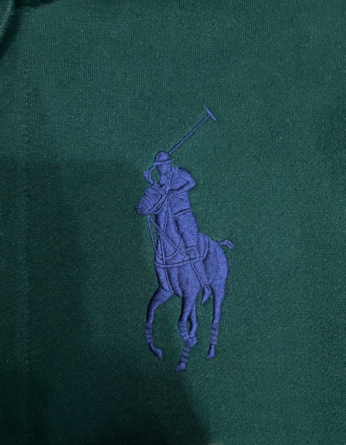 폴로 랄프로렌 그린 체크 빅포니 후드집업 상품이미지4