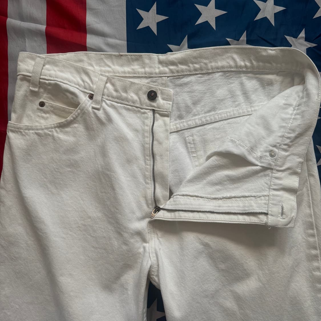 [70~80s] Levi's 리바이스 오렌지탭 화이트 데님 팬츠 -3 상품이미지6