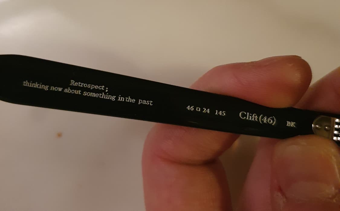 래쉬클리프트 안경 블랙)46 상품이미지3