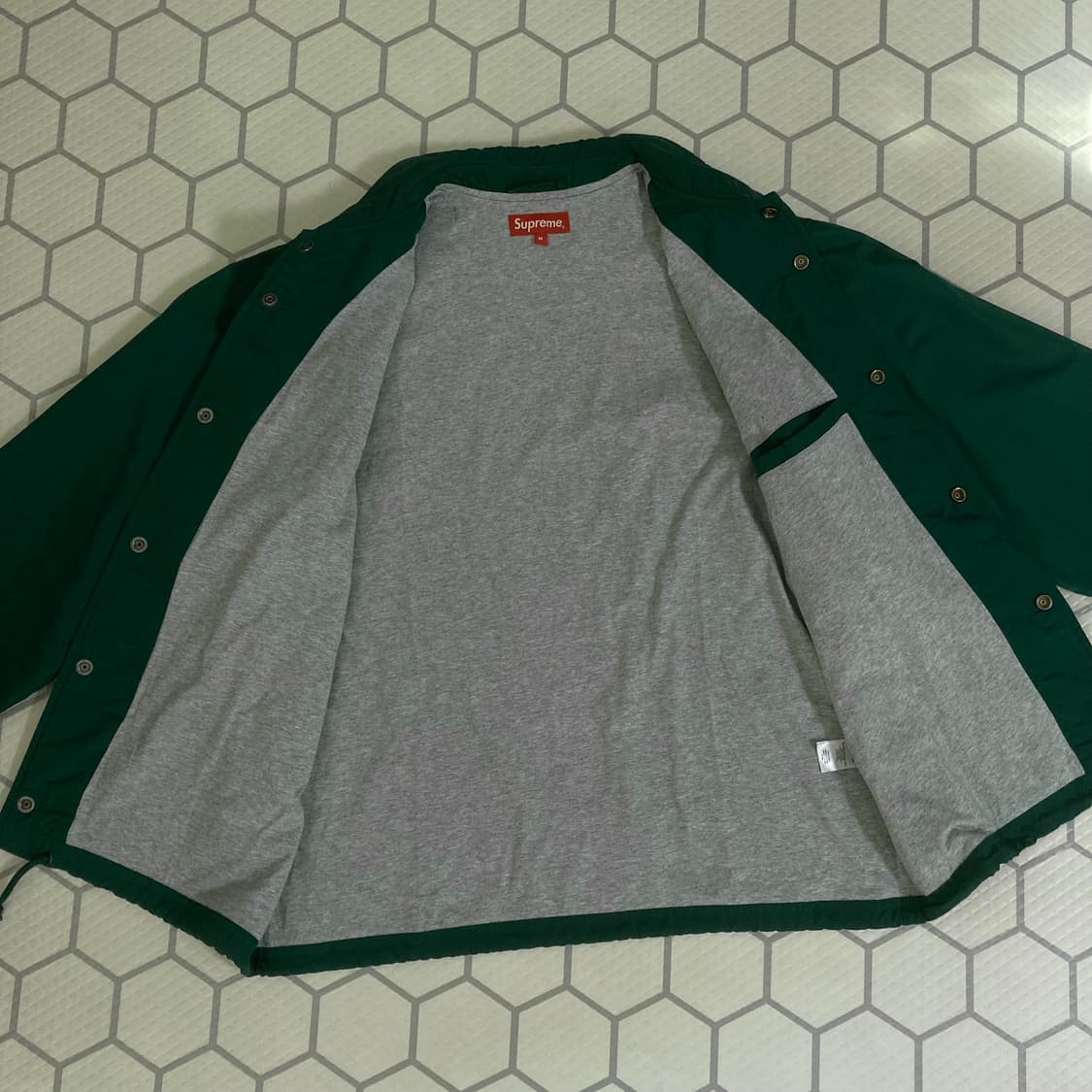(m) 슈프림 22ss 구모 코치자켓 그린 상품이미지5
