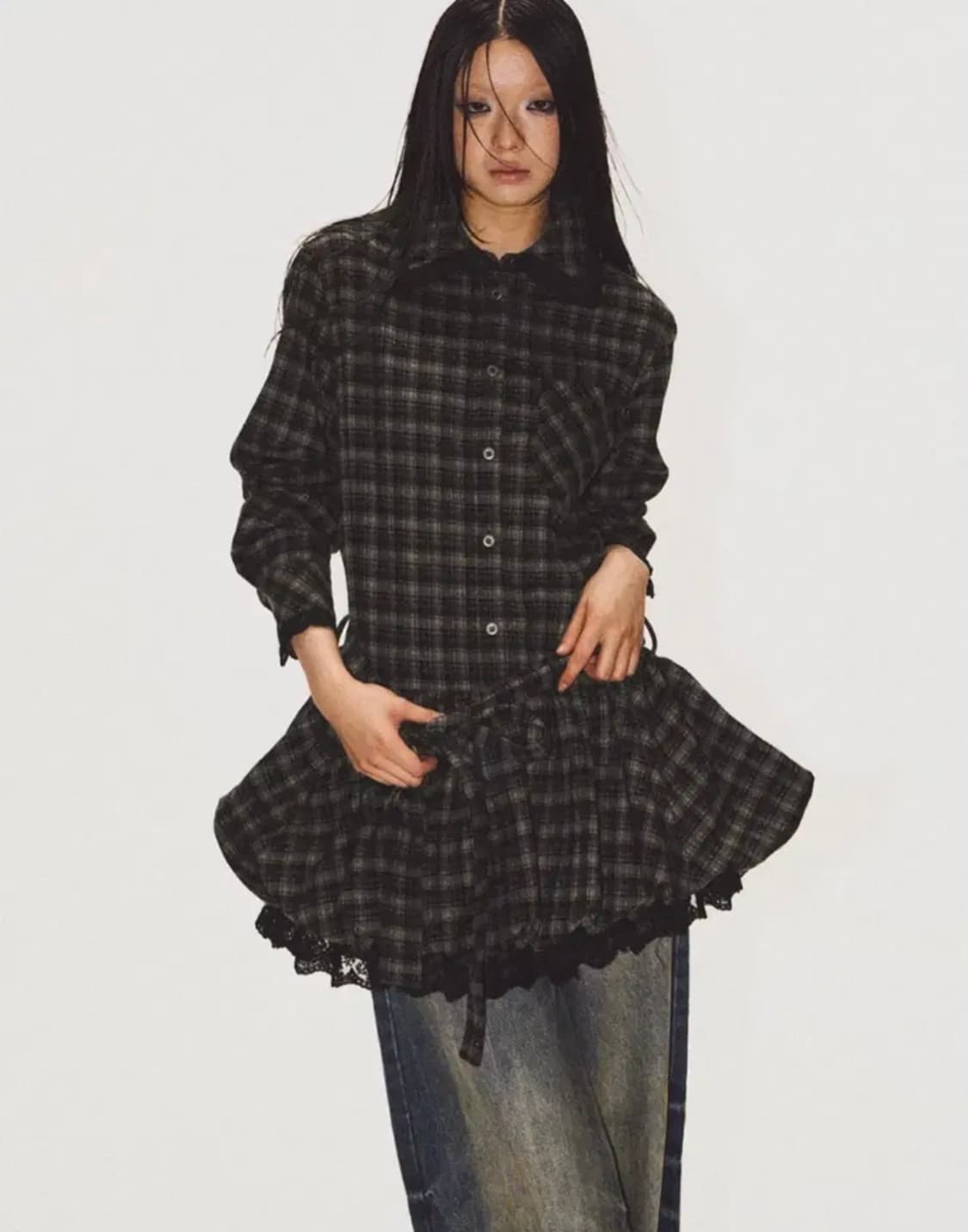 테스트메커니즘 체크원피스s 상품이미지1