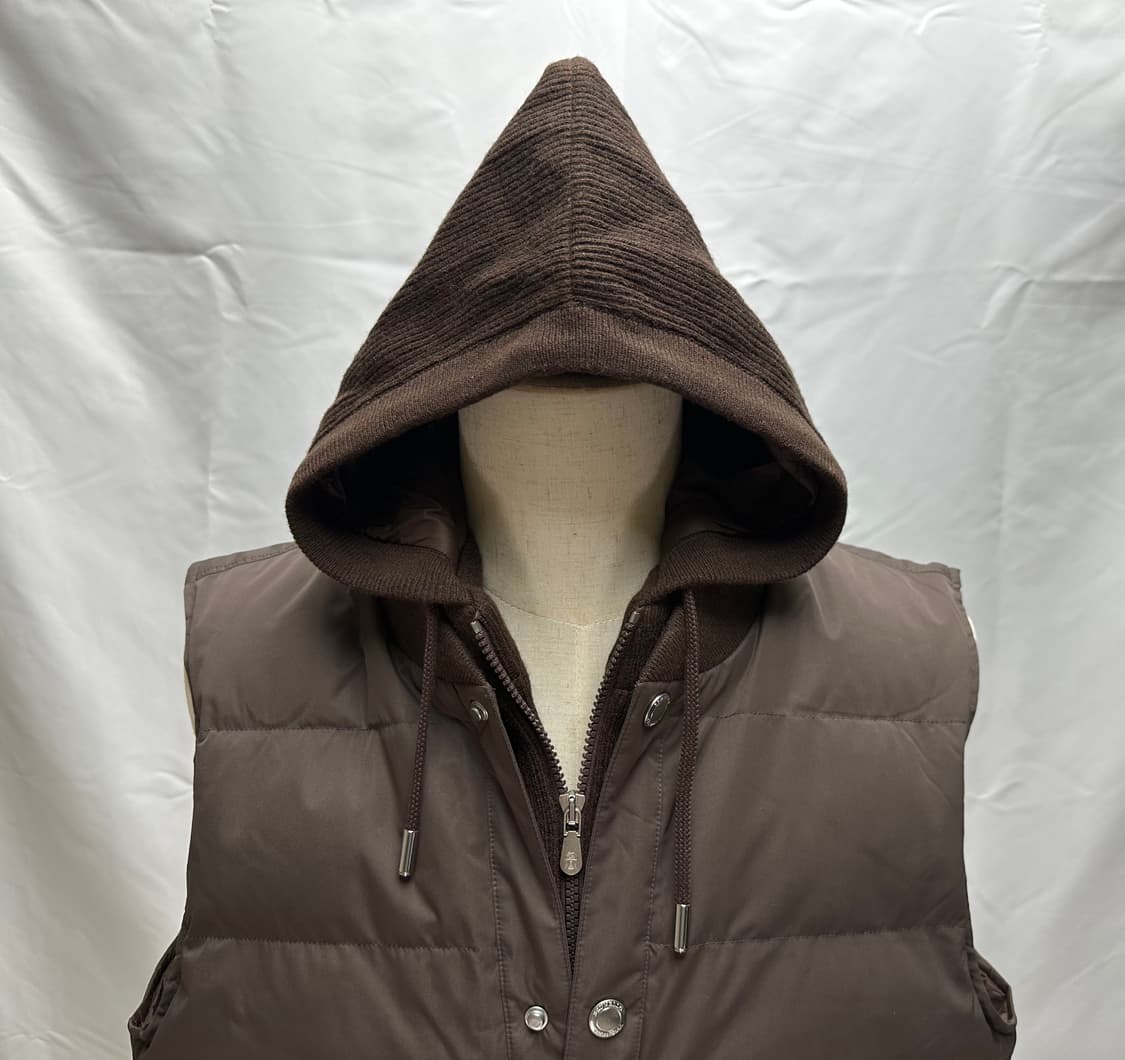 [정품인증] 브루넬로쿠치넬리 레이어드 구스다운 패딩 베스트 XL 판매 상품이미지5