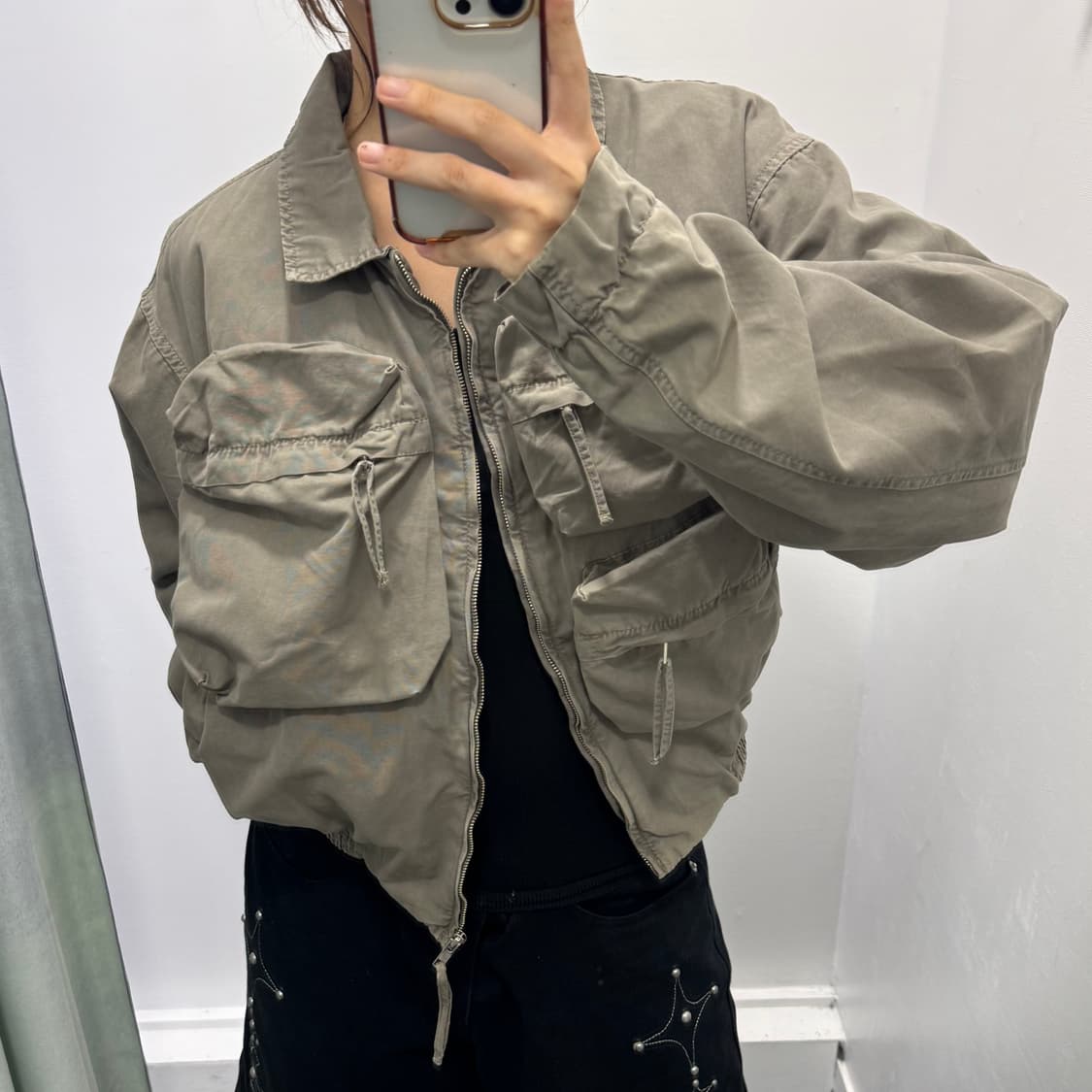 자라 카키 자켓 상품이미지2