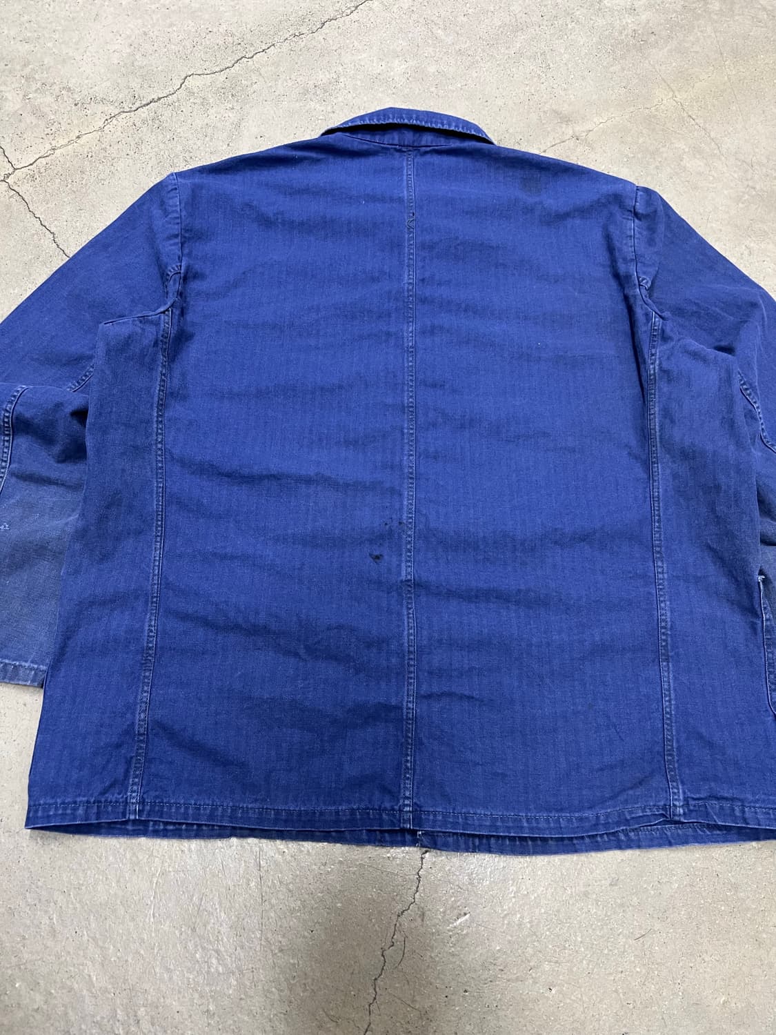 OLD VINTAGE WASHING HBT 헤링본트윌코튼 프렌치워크자켓 상품이미지7