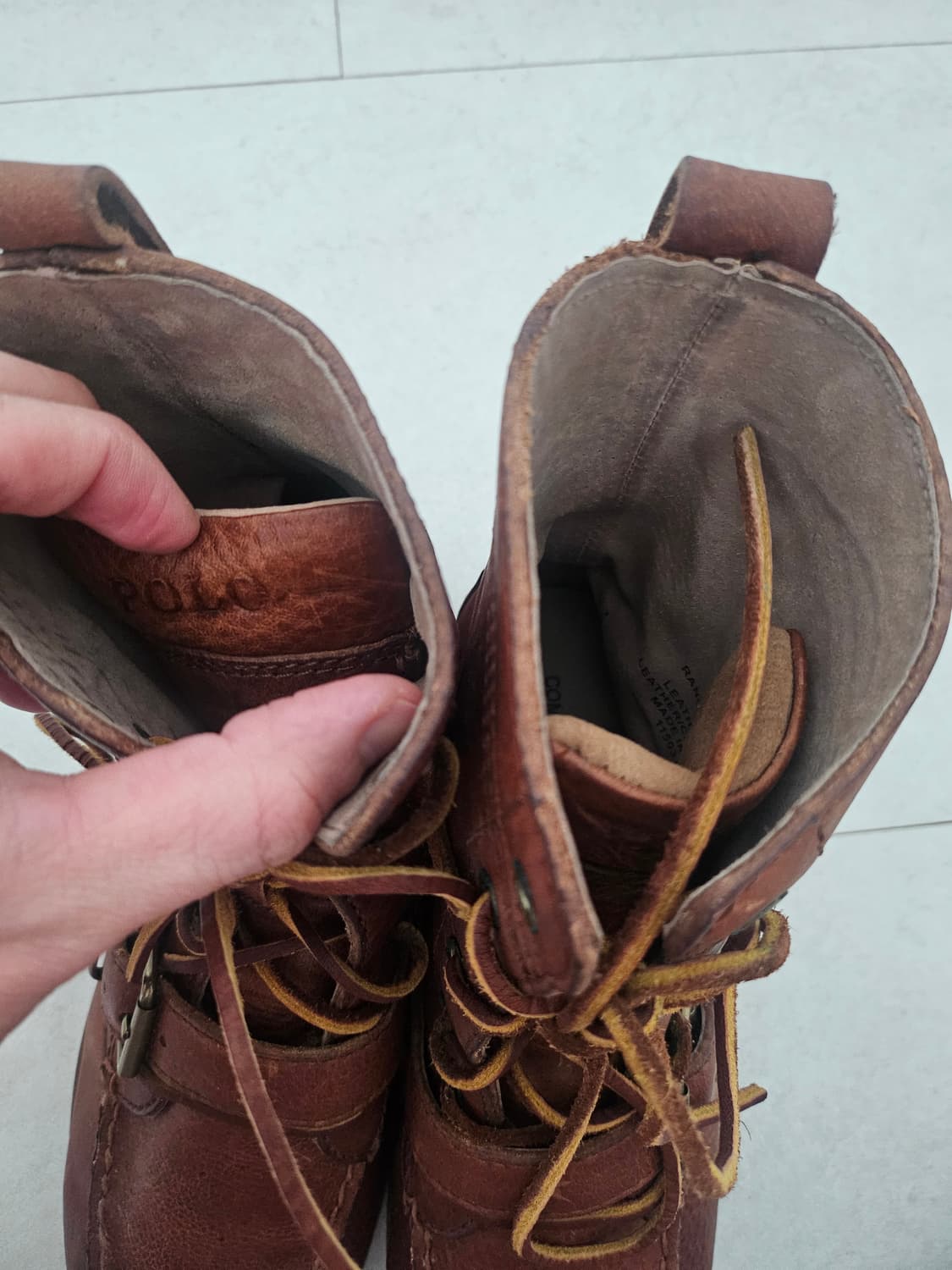 폴로 랄프로렌 레더 부츠 상품이미지6