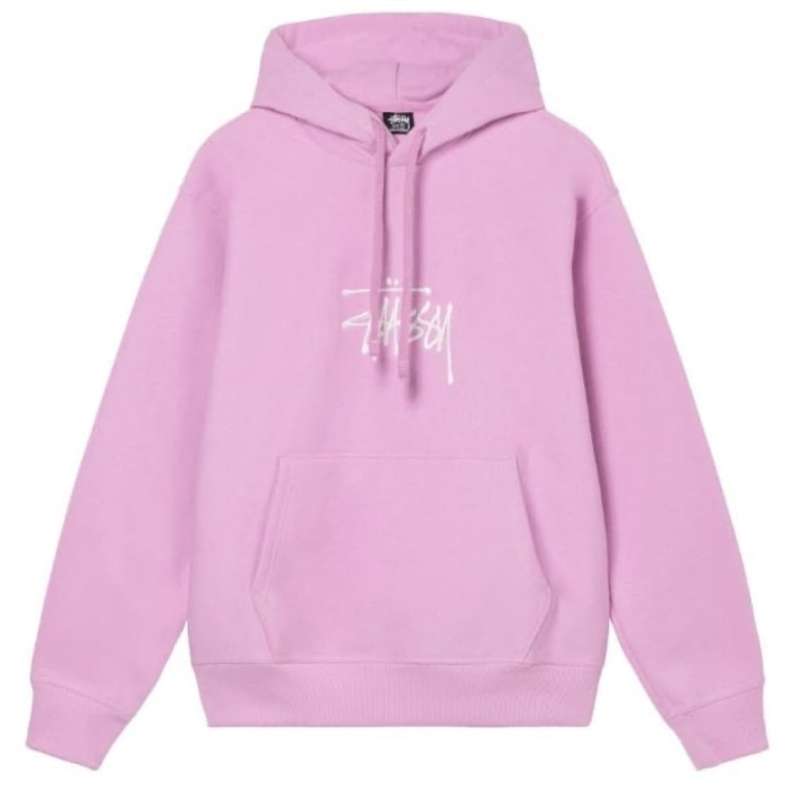 스투시 아플리케후드티 핑크 상품이미지1