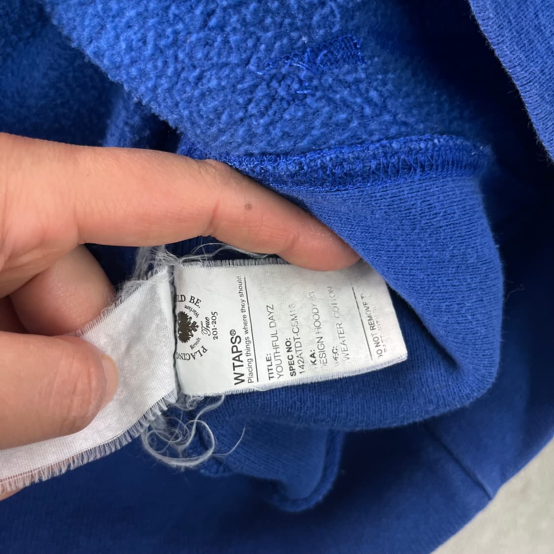 95 더블탭스 아카데미 후드 스웻셔츠 상품이미지5