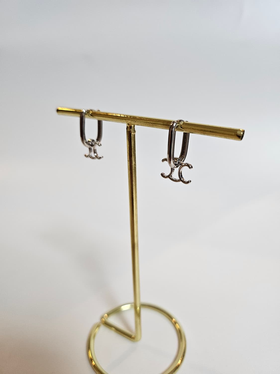 셀린느 트리오페 사각 원터치 귀걸이 은장 상품이미지4