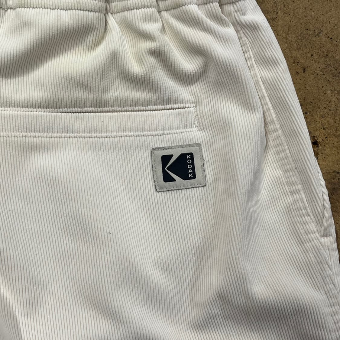[정품/M] 코닥 벨트 코듀로이 팬츠 아이보리 b14 상품이미지6