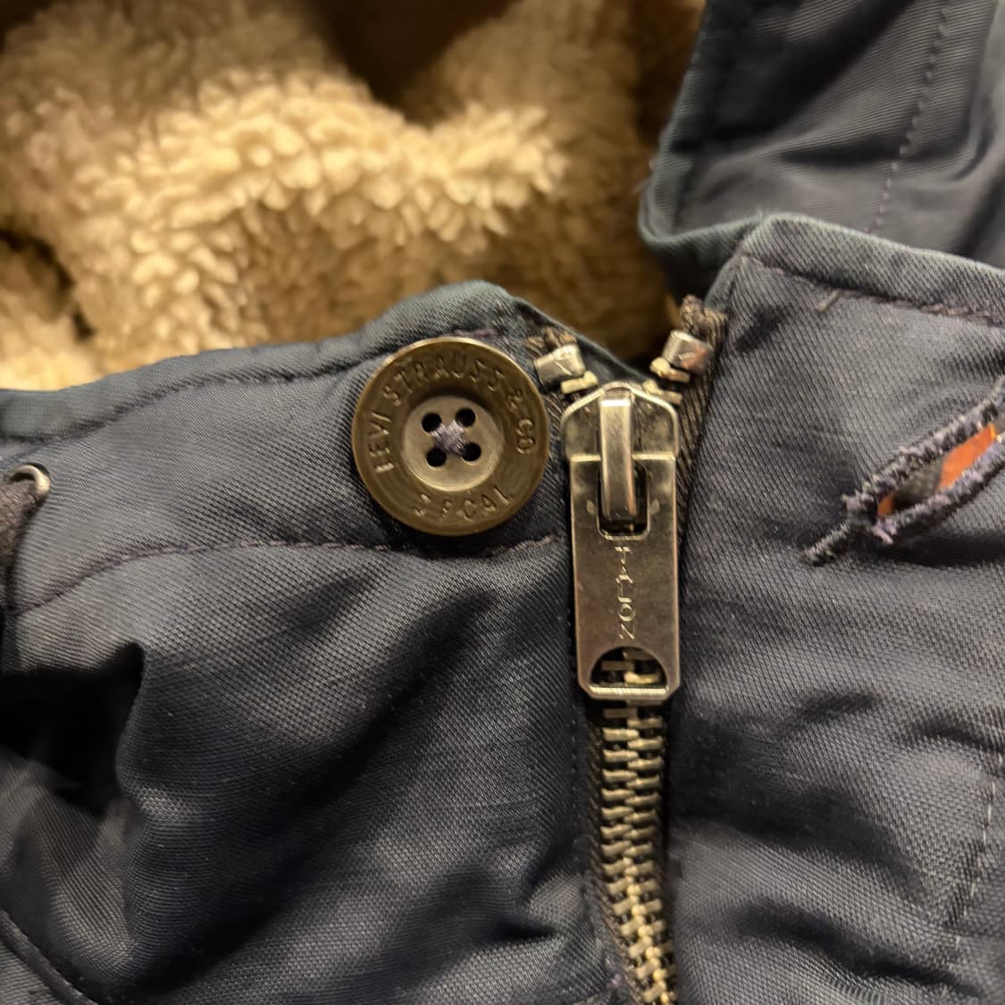 [L] 리바이스 후드 야상 점퍼 네이비 B441 상품이미지6