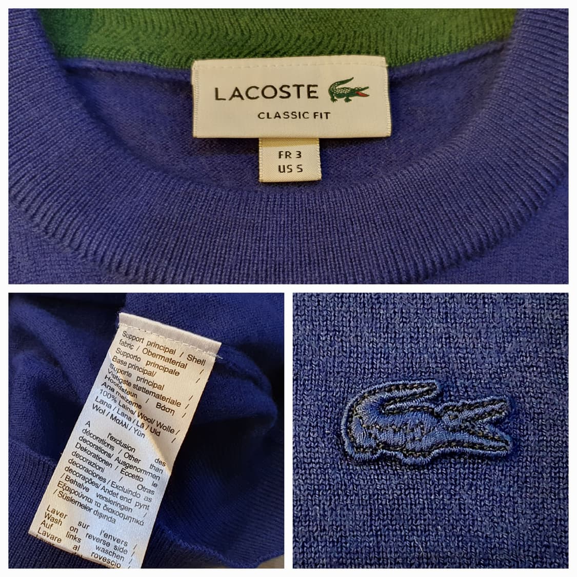 55.라코스테 울 라운드니트 상품이미지6