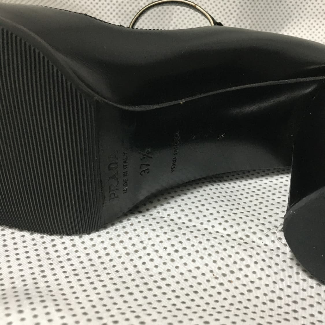 Prada black chunky high heels 상품이미지9