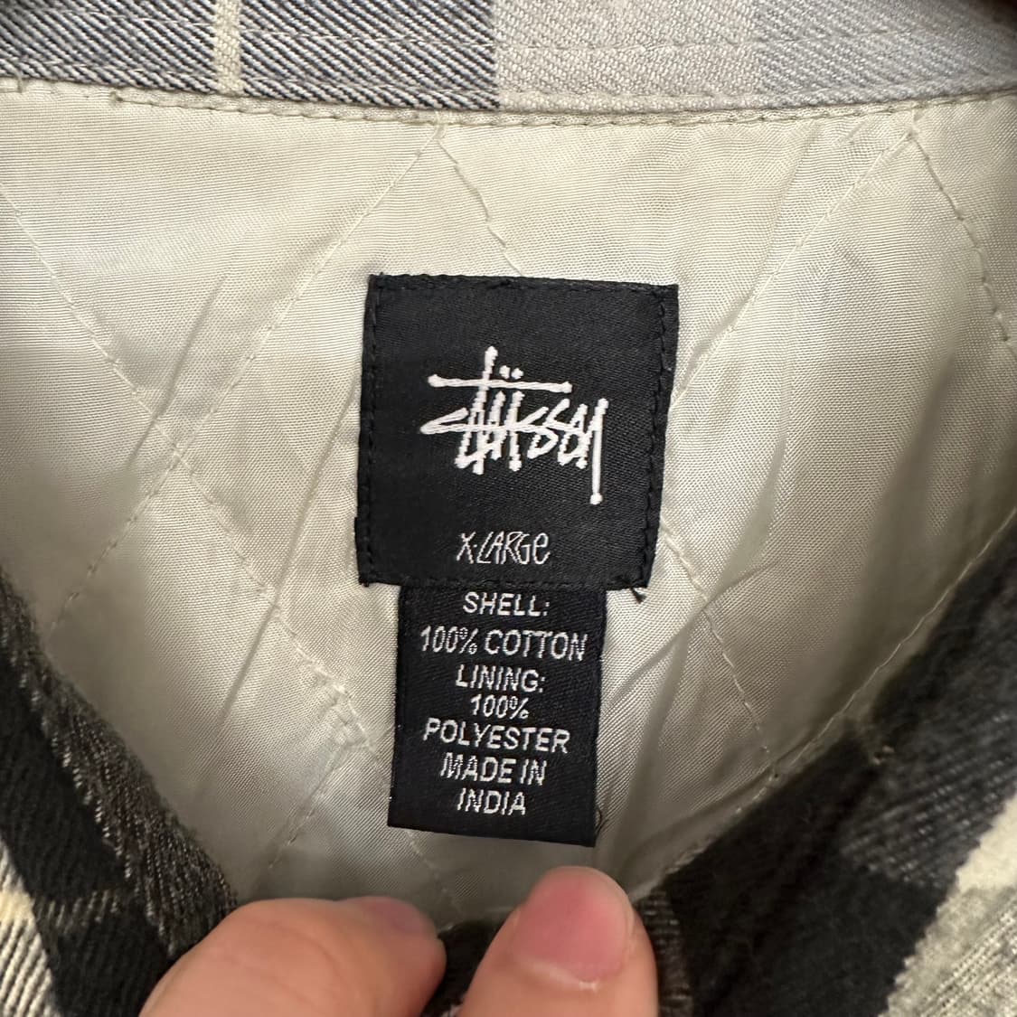 스투시 패디드 플레이드 셔츠 상품이미지4