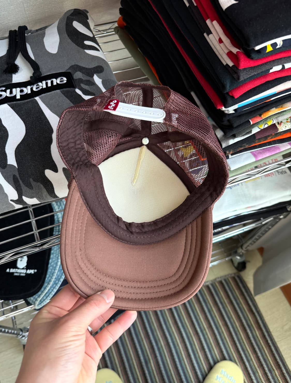 반디더핑크 브라운 메쉬캡 상품이미지2