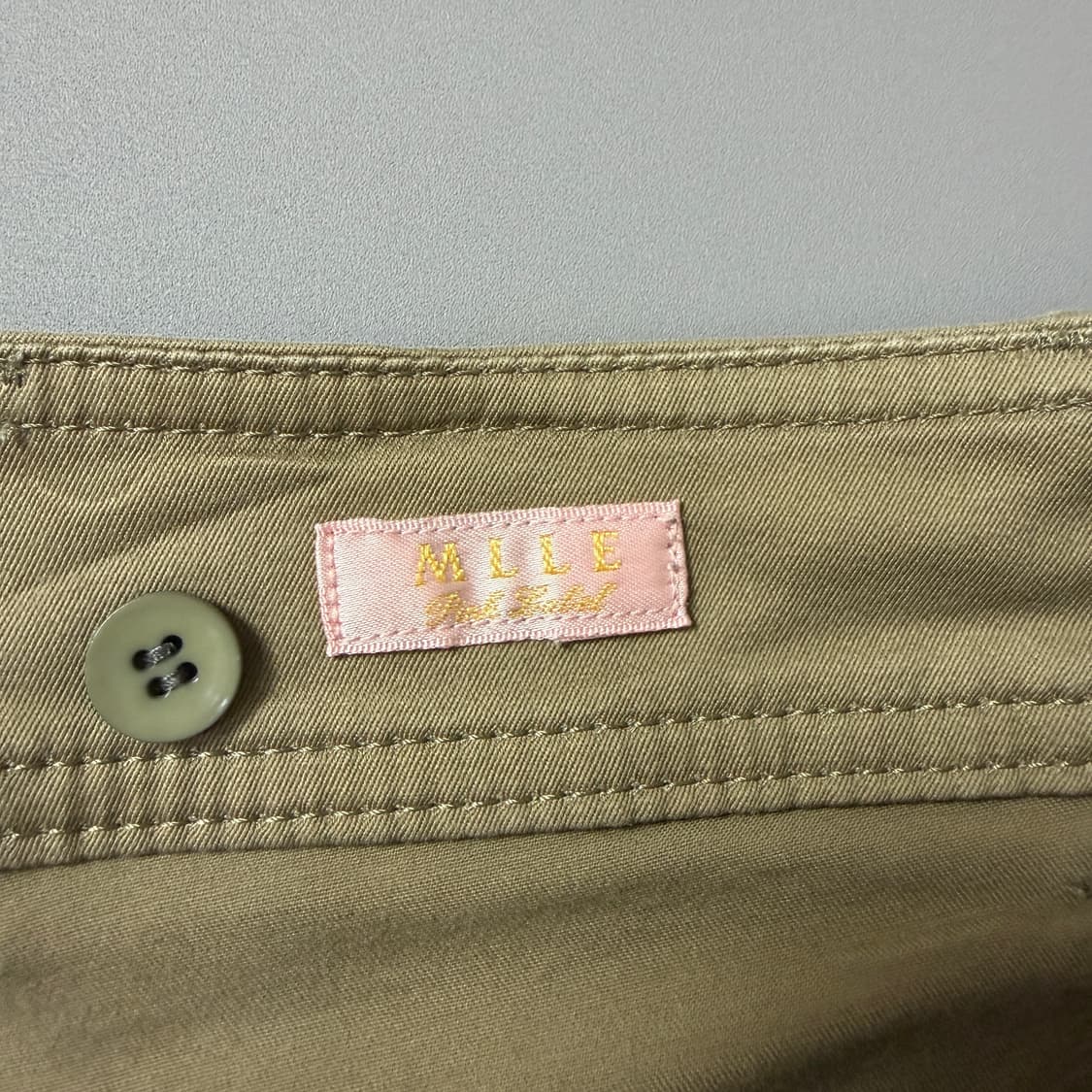 JPN MLLE 진베이지 롤업 마이크로팬츠 L 상품이미지5