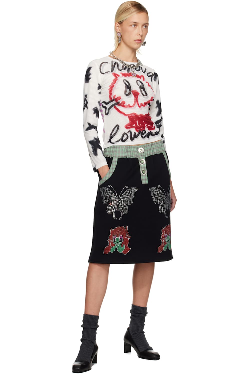 [S]초포바 로위나 25ss 본 매쉬 탑 상품이미지5