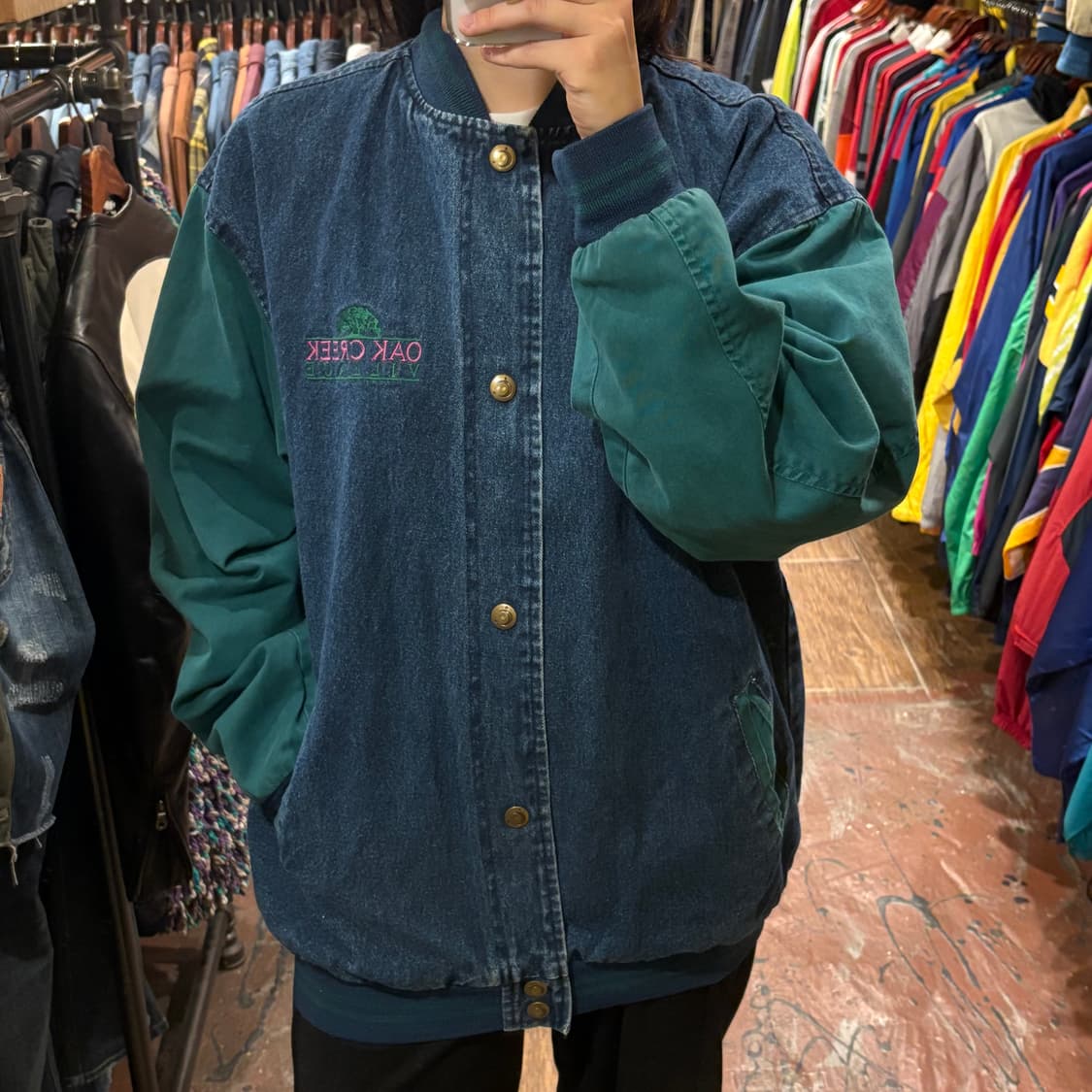 [HI] VTG 베이스볼 데님 자켓 상품이미지3