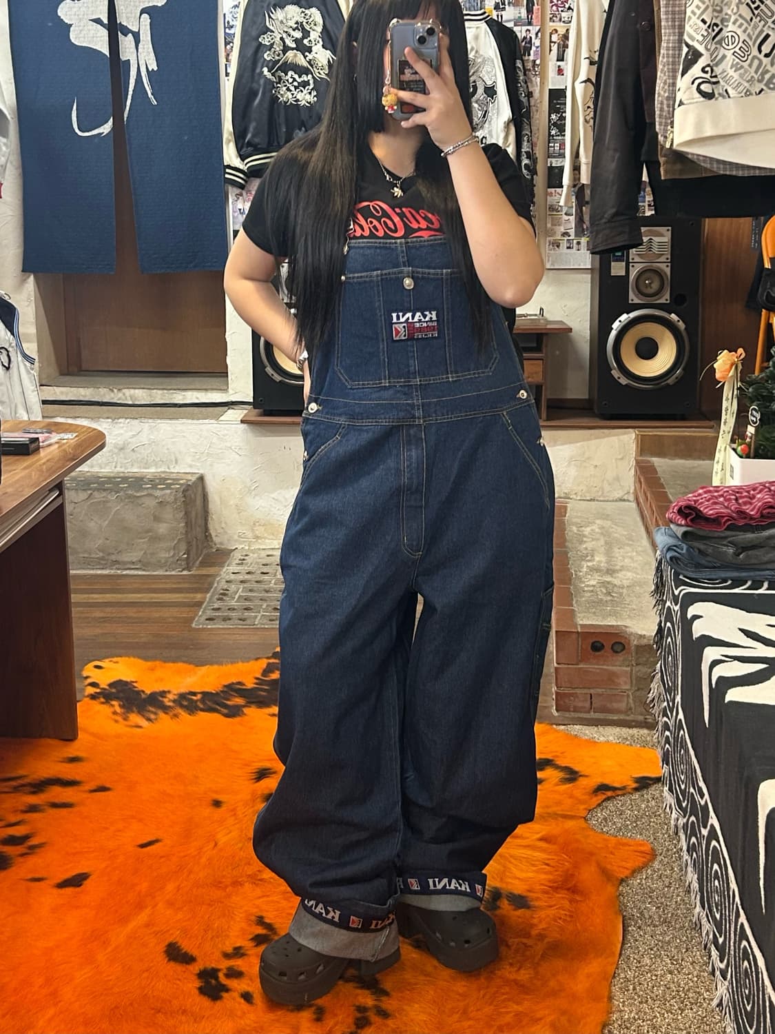 칼카니 올드스쿨 카펜터 데님 오버롤 상품이미지1