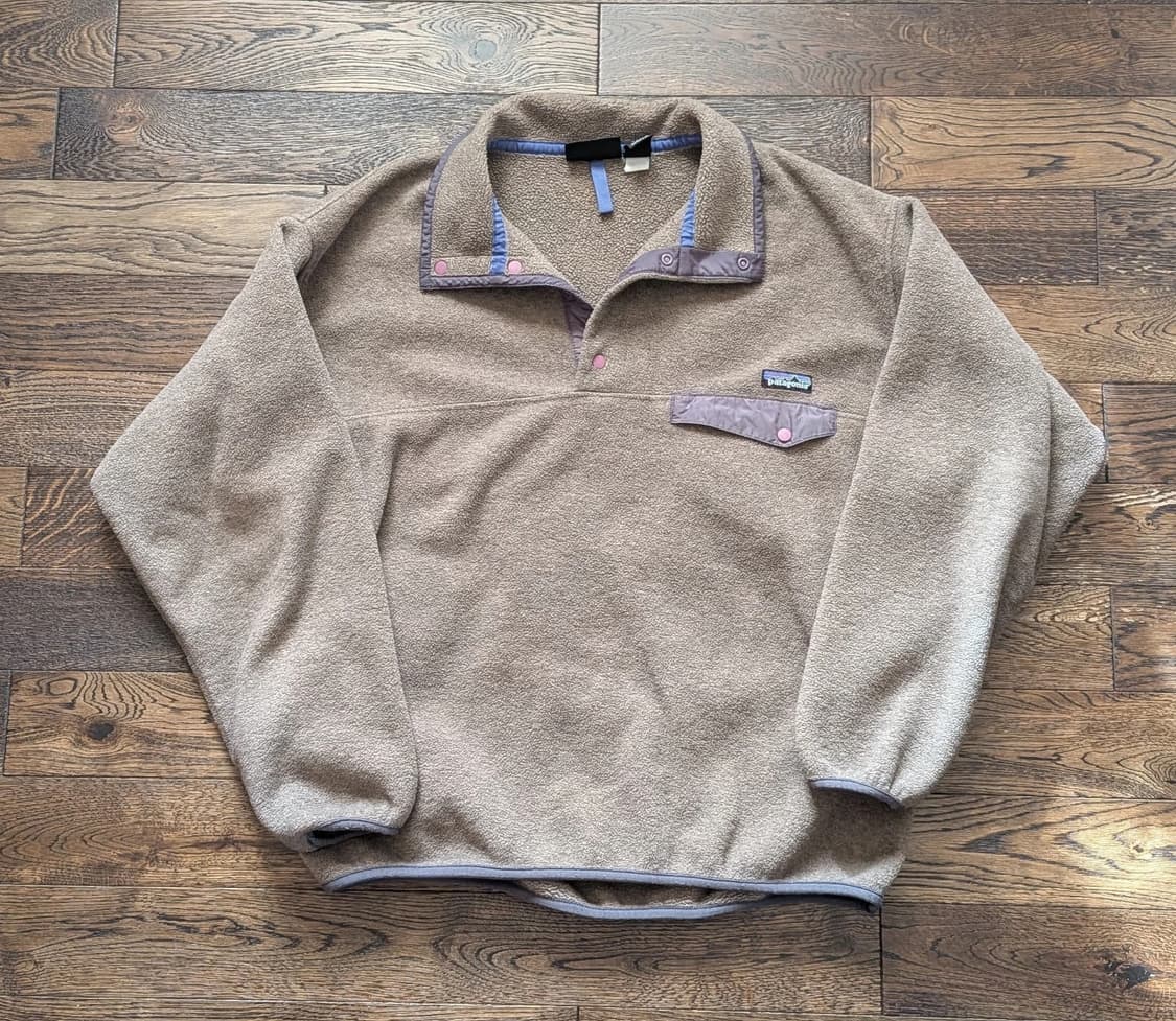 90s 파타고니아 신칠라 스냅-T 베이지 USA 상품이미지1