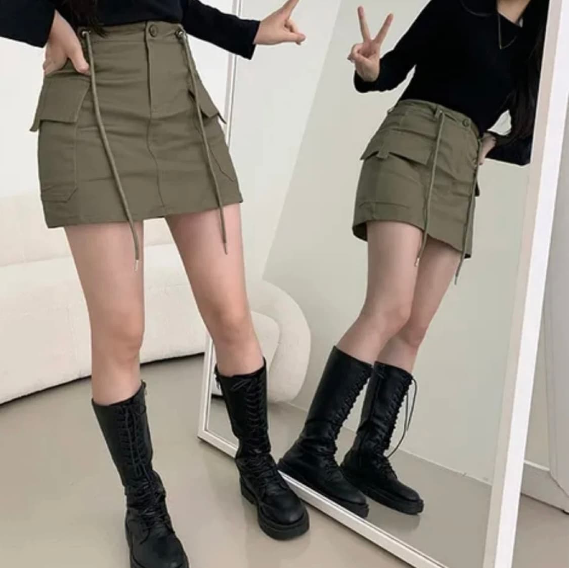 카고 스커트 L 상품이미지2