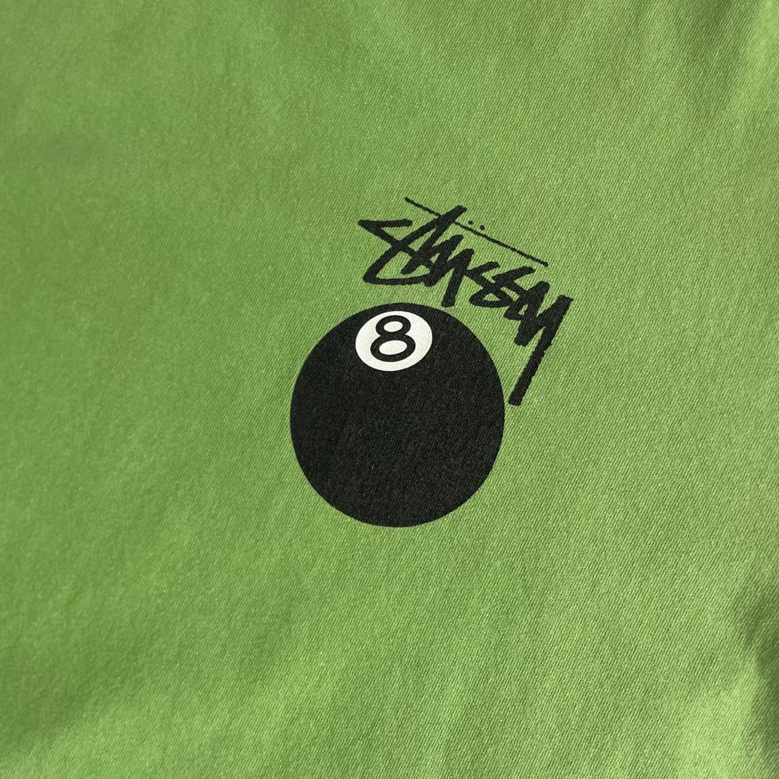 Stussy 스투시 그린 피그다이 8볼 반팔티 상품이미지2