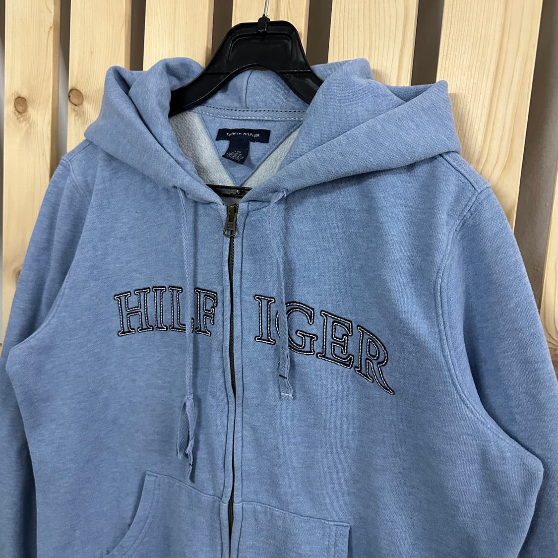 (M) 타미힐피거 스카이블루 후드집업 상품이미지3