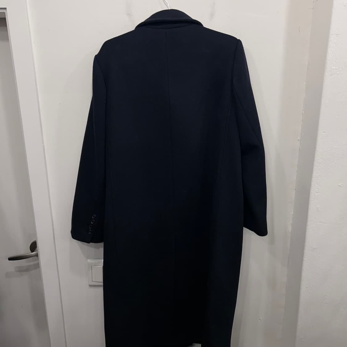 모흐 코리아 울 모직 플랫 하이넥 롱코트 상품이미지5