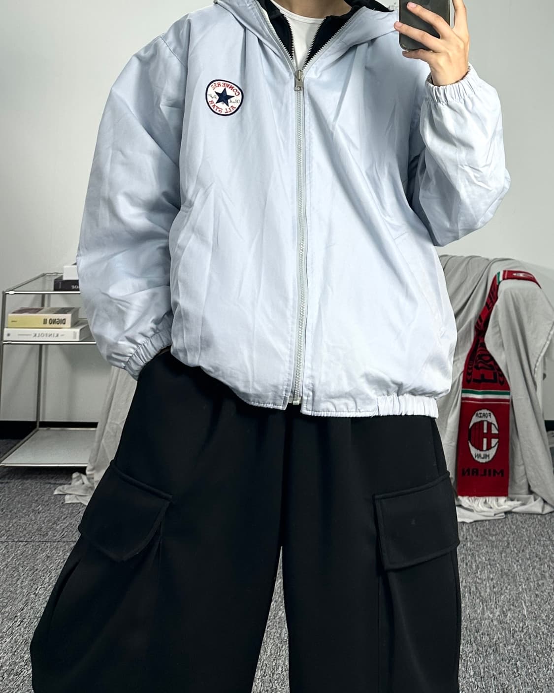 컨버스 올드스쿨 리버시블 집업 자켓 상품이미지6