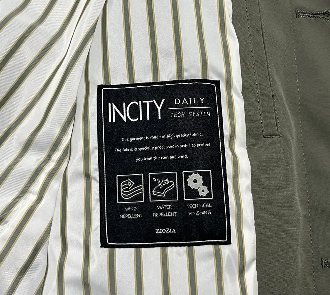 [95] 지오지아 남성 싱글 트렌치 맥코트 카키 상품이미지5